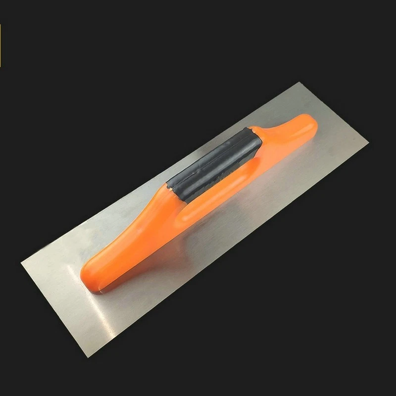 FRATTAZZO IN ACCIAIO INOX FRACASSO PER INTONACO STUCCO FRATTONE A 2 MANI 12x50cm - Immagine 3 di 4