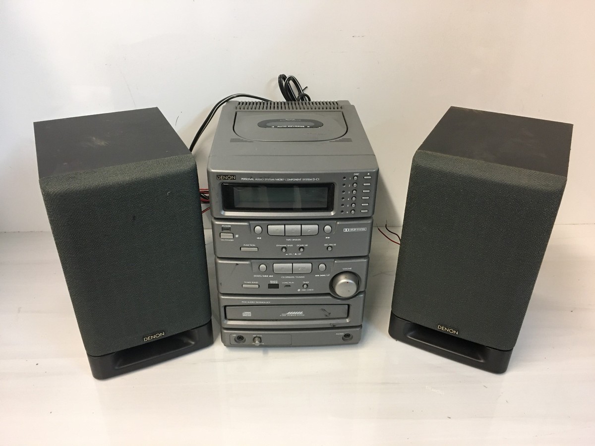 Denon D-C1 Personal Micro Component System CD Changer AM/FM Aux