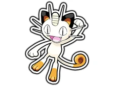 Meowth Waterproof Vinyl Sticker Decal Die-Cut 