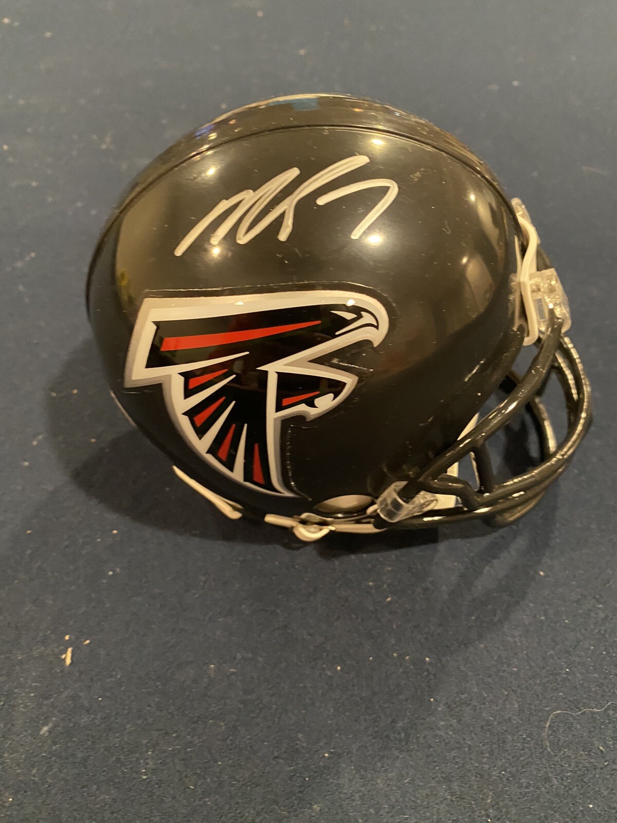 Michael Vick Autographed Signed Atlanta Falcons "THROWBACK" MINI HELMET JSA WITNESS COA 