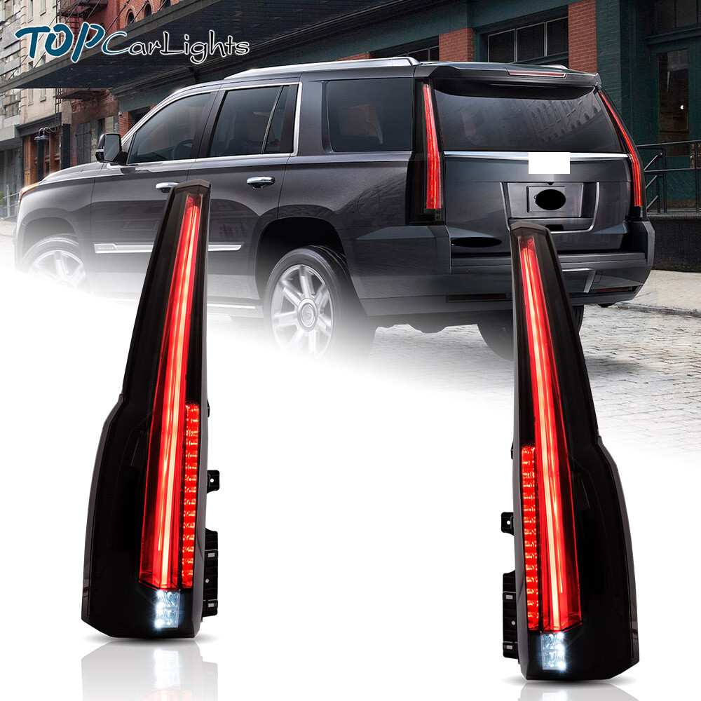 Smoked LED Tail Lights For 2015-2020 Chevrolet Tahoe/Suburban(Cadillac Style)