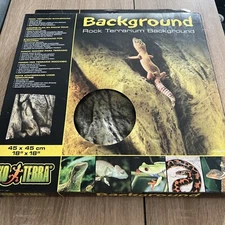 NIB New Exo Terra Naturalistic Rock Background Foam 18" Long x 18" Wide Reptiles
