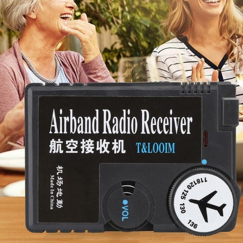 Air Band Portable Radio Receiver Airband Aviation Air Ground Receiver +Earphones - Picture 2 of 11