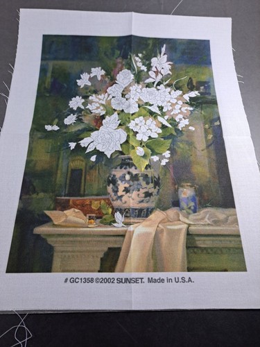 Crewel Dimensions 2002 Gallery Kit Ginger Jar Bouquet Kit #1532 McCreary Jordan - Foto 5 di 12