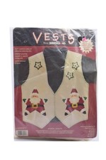 Dimension Appliqu  Vest Kit Santa Claus S- XXL