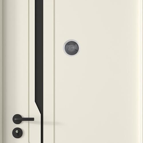 200 Degree Door Viewer Peep Hole with Heavy Duty Rotating Privacy Cover - Picture 3 of 7