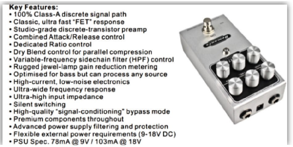 Гитарный компрессор или cустейнер Demonfx CALL76 Compact Bass