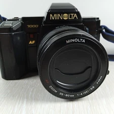 Minolta 7000 SLR Film Camera 2,000,000 Rare Gold Limited Edition    #0042 E