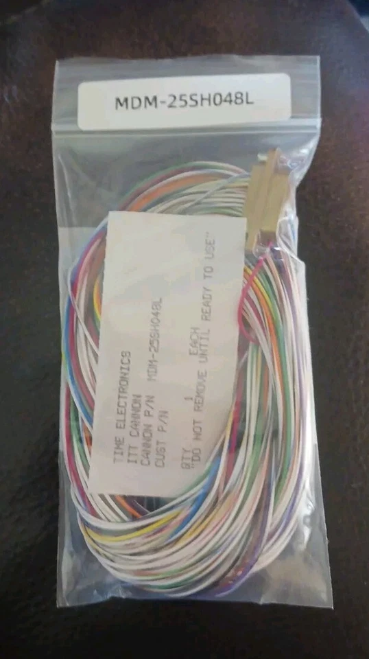 New ITT Cannon MDM-25SH048L 25 Contact Female Micro D-Sub Connector 48" - Image 4 of 4