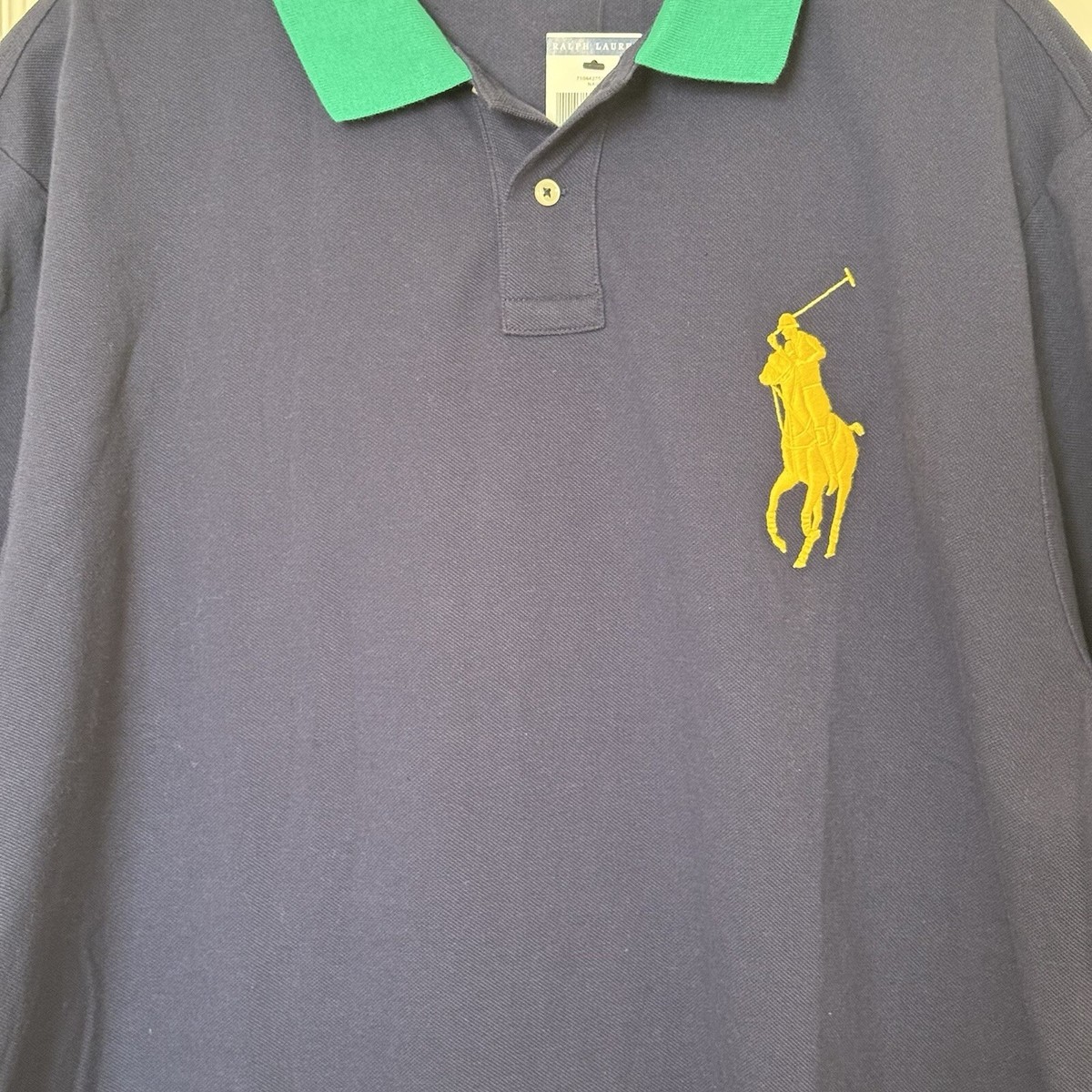 Polo Ralph Lauren 710938134009 関税送料込 Ralph Lauren Men XXL Custom Slim-Fit ShortSleeve Blue Big