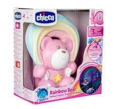 CHICCO FIRST DREAMS RAINBOW BEAR ROSA PROIETTORE ORSETTO ARCOBALENO 