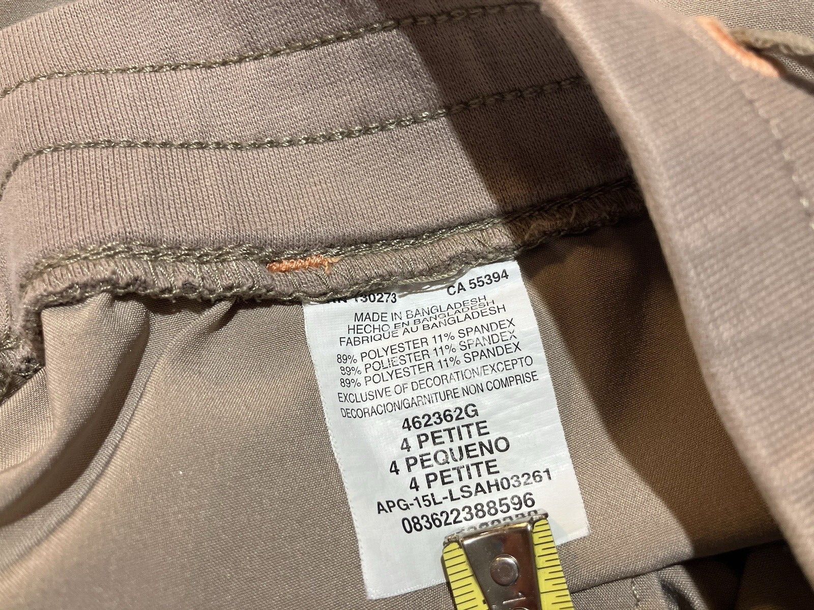 Lee active performance tan beige drawstring short… - image 7