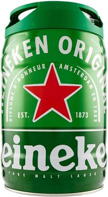 Heineken Pils Bier (1 x 5 l Fass) - Draught Keg Bier-Fass mit Zapfhahn= 5,80 /L