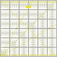 Semplix Patchwork-Quiltlineal (30 X 30 Cm / 2,5 Mm Dick / Gelb) 1A QualitäT