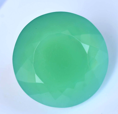 Natürlich Oceanside Grün Opal 43.60 Karat Runde Zertifiziert Unbehandelt Lose