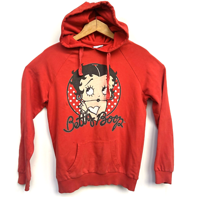 Betty Boop Fleischer Red Hoodie 2011 Womens Hooded Sweatshirt