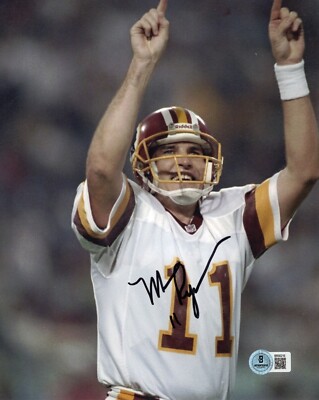 Tim Rypien Signature Mark Rypien Autographed Signed WASHINGTON REDSKINS 8x10 Photo Beckett ...
