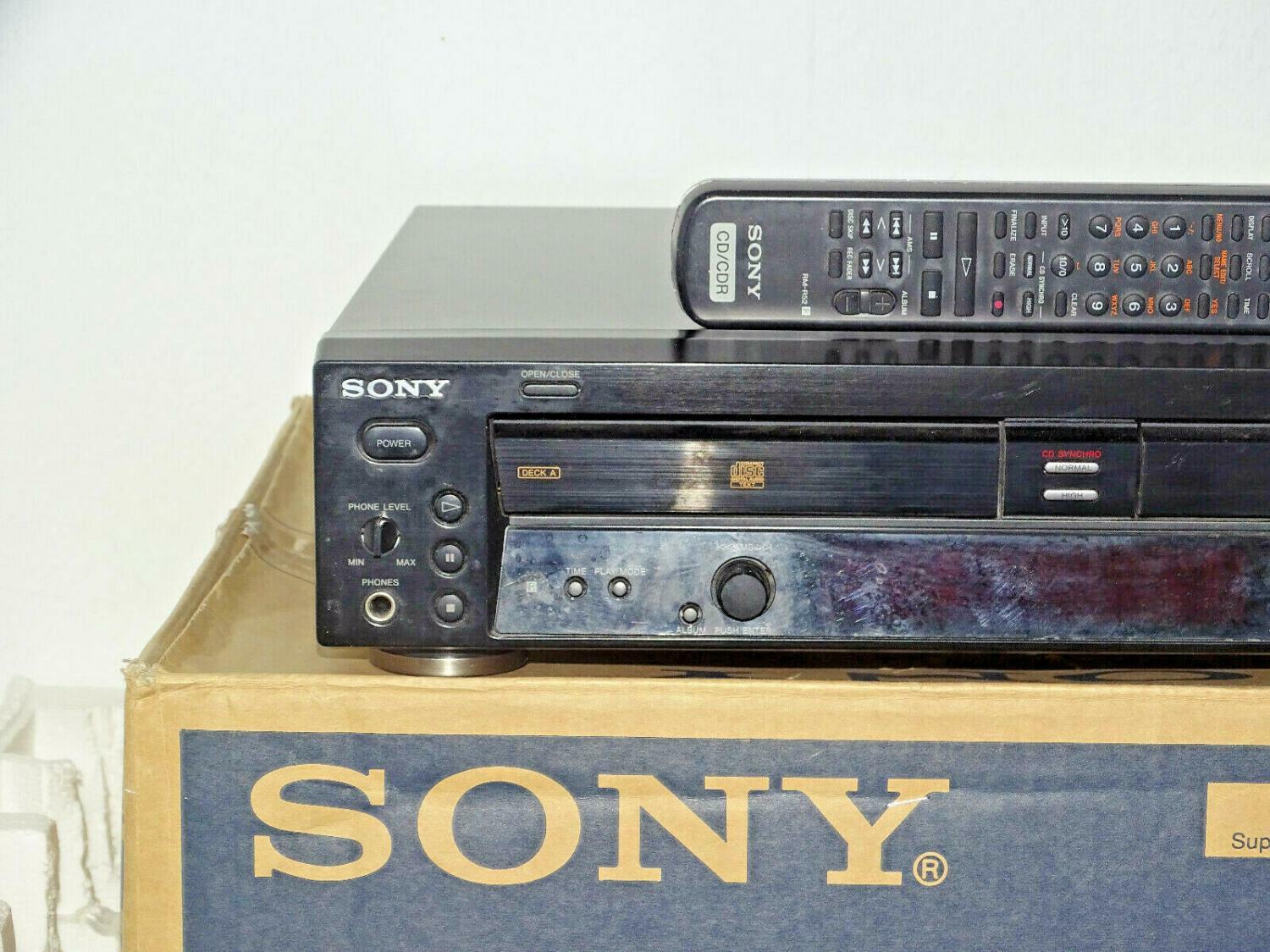 Sony RCDW100 Audio CDRecorder / Doppellaufwerk, OVP, Schwarz, 2J