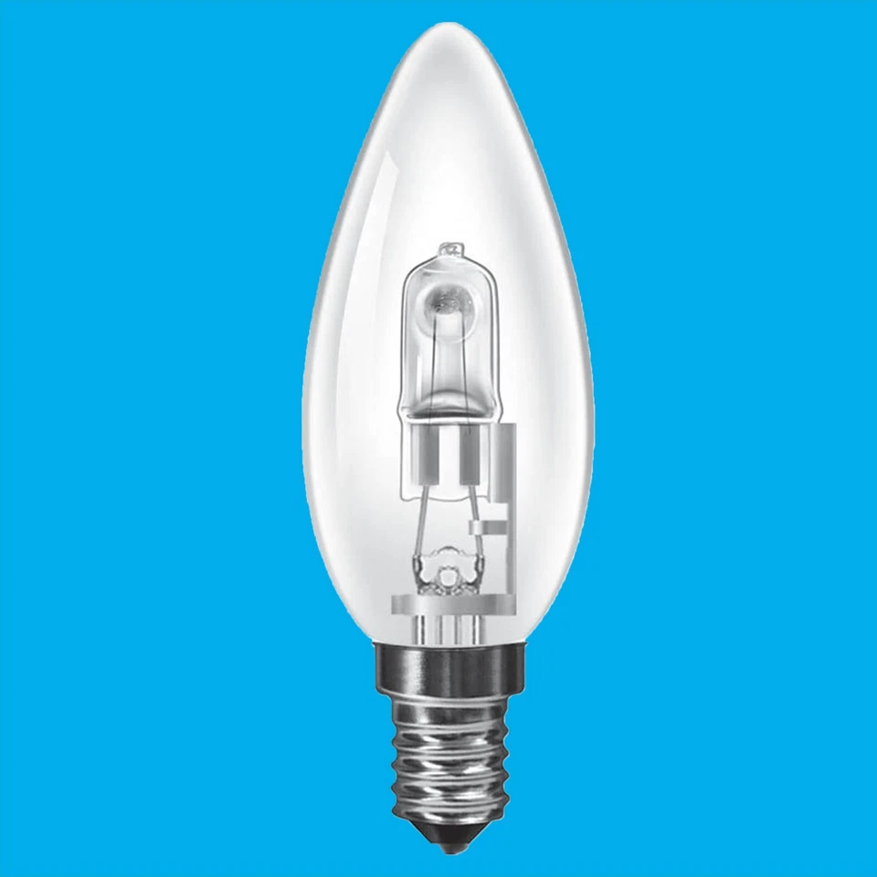 10x 28W (=37W) Dimmable Halogen Clear Candle Light Bulbs, SES E14 Lamps - Image 3 of 3