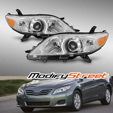 Fit 2011-2020 Toyota Sienna Chrome Projector Headlights Repacement Pair Assembly