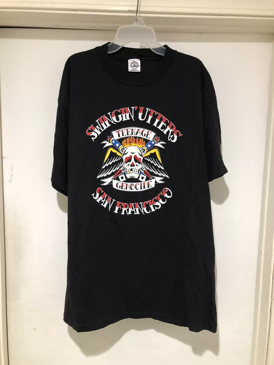 Vintage 1995 Swingin' Utters Teenage Genocide T Shirt L Lagwagon