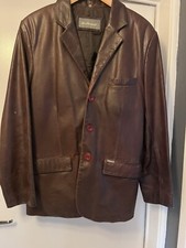 Ben Sherman Leather Jacket Size S Used