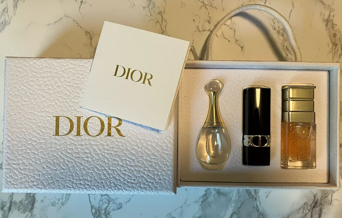 NIB Dior Travel Set J'adore Parfume, Rouge Lipstick 999 Prestige Advanced  Serum