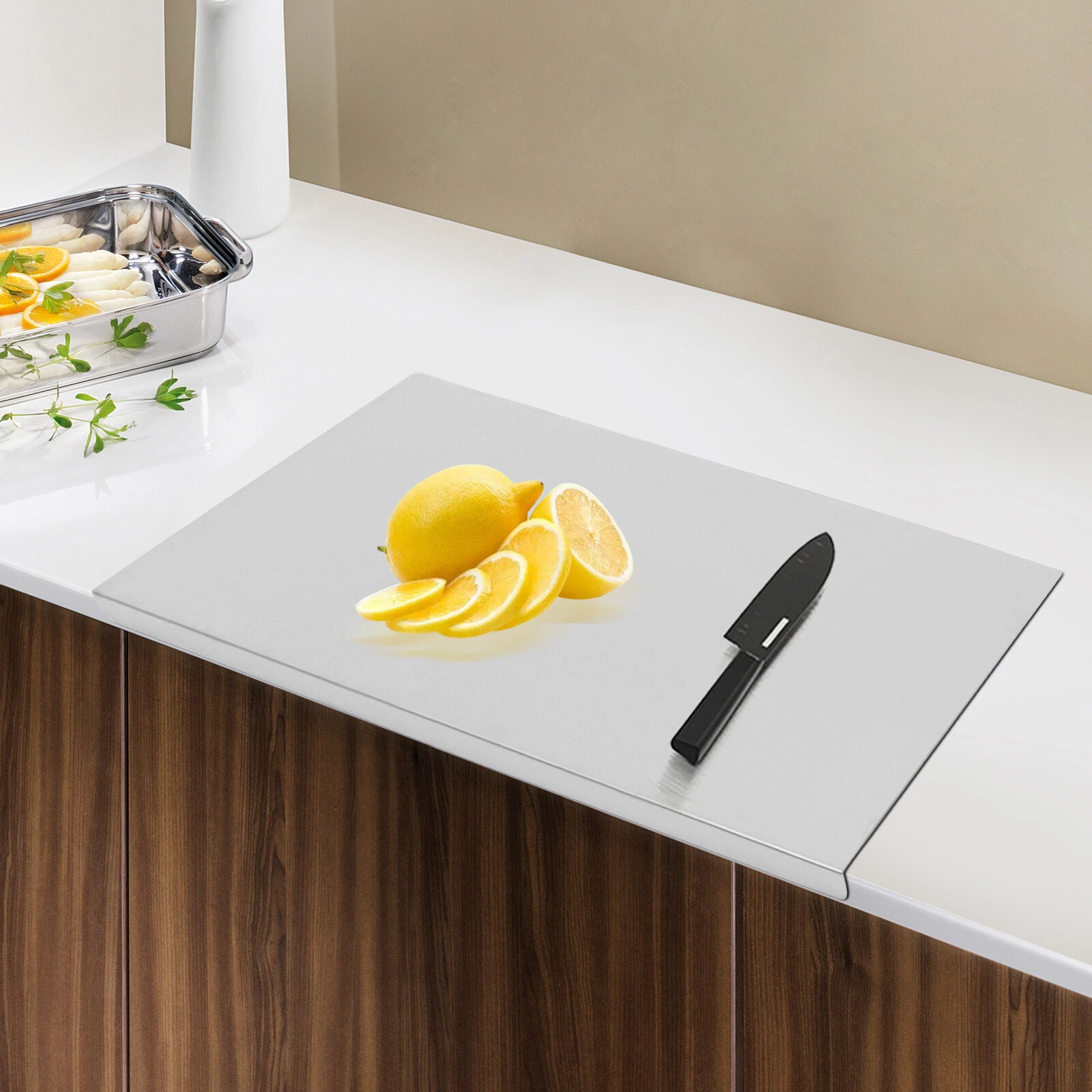 Chopping Board Food Cutting Board Kitchen Cook Supplies Stainless Steel Nonslip