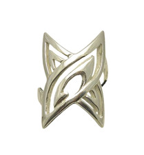 Long Plain Genuine Sterling Silver Ring Stamped 925 Handmade Nickel Free