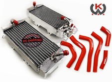 Aluminum Radiator Red Hose Fit Honda Crf450r Crf 450 R Crf 450r 2002 2003 2004