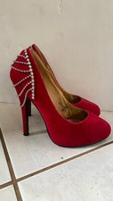 Red Womens Platform High Stilettos Heel Wedding Party Dress Pump Shoes