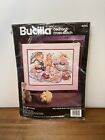 Bucilla 90’s Teddy Bears Picnic Counted Cross Stitch Kit Nursery Girls Room New