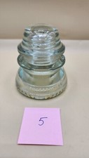 VINTAGE Hemingray 42 Electric Clear Glass Insulator 18-48 - Made in USA #5