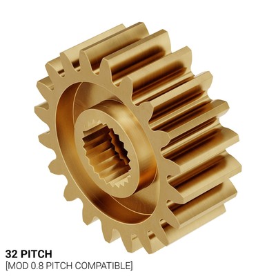Actobotics - 615282, 32 Pitch, 20 Tooth, 24 Tooth Spline Servo Mount Gear - NIB