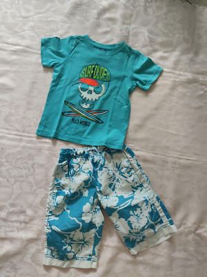 T-shirt Gr. 110 dopo dopo kurze Hose Gr. 116 shorts