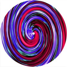 Slipmat Scratch Pad Slip Mat Felt for 7" Turntable 45 DJ Record Player SPIRAL 8