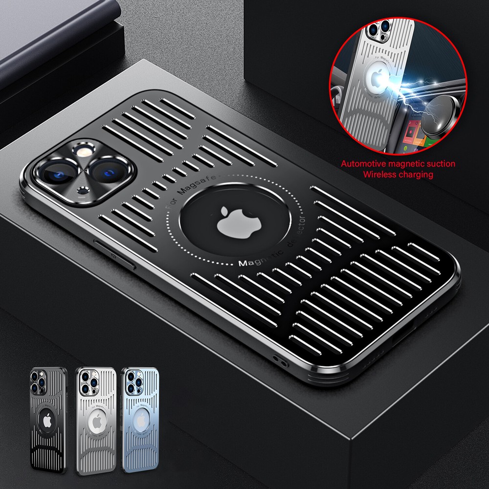 Heat Dissipation Magnetic Mag Safe Case For iPhone 16 15 Pro Max 14 13 Cooling