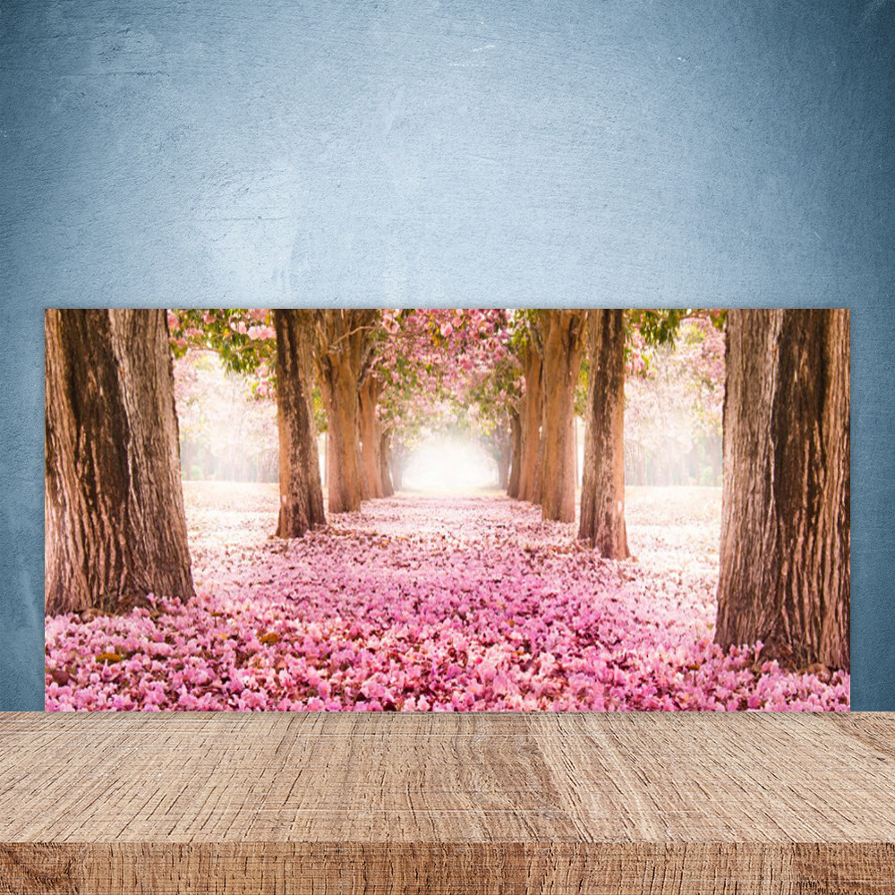 Crédence en verre 100x50 cm pour habiller le mur d'une cuisine rustique chic