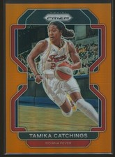 Tamika Catchings 2022 Panini Prizm WNBA Orange Prizm 14/49 #36 HOF