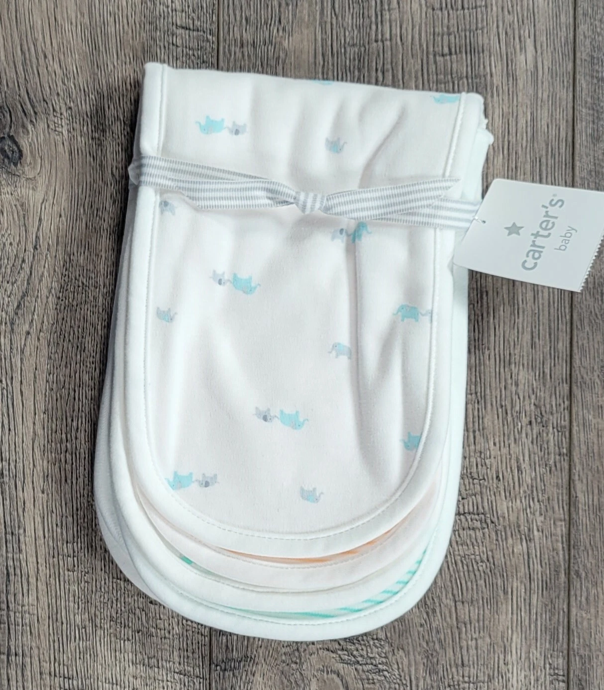 NEW!! Rare Baby Girl Boy Carter's 4Pc Turtle Elephant Burp Cloth. HTF
Opens in a new window or tab