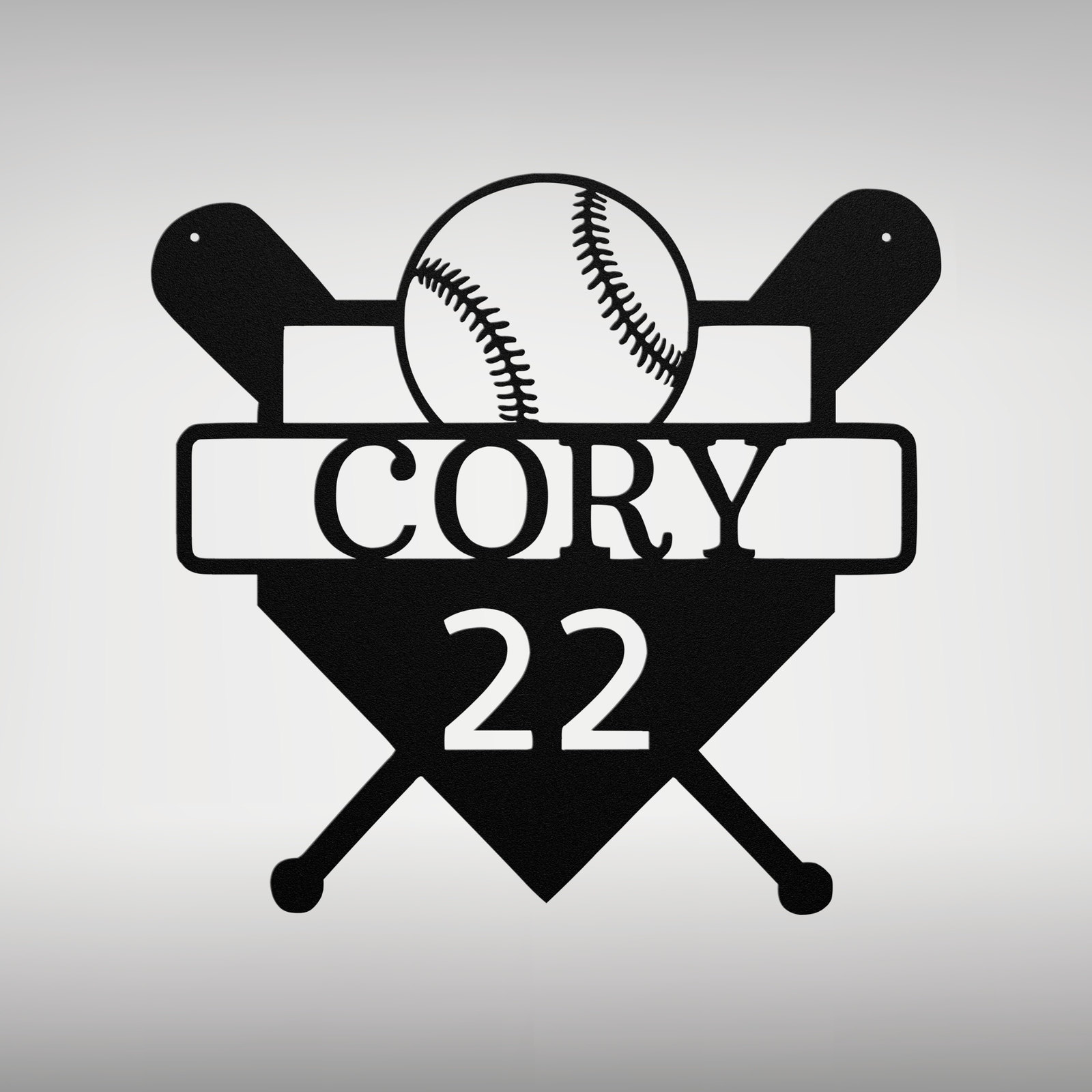 Personalized Baseball Metal Sign Custom Sports Decor Gift for Fans and Players