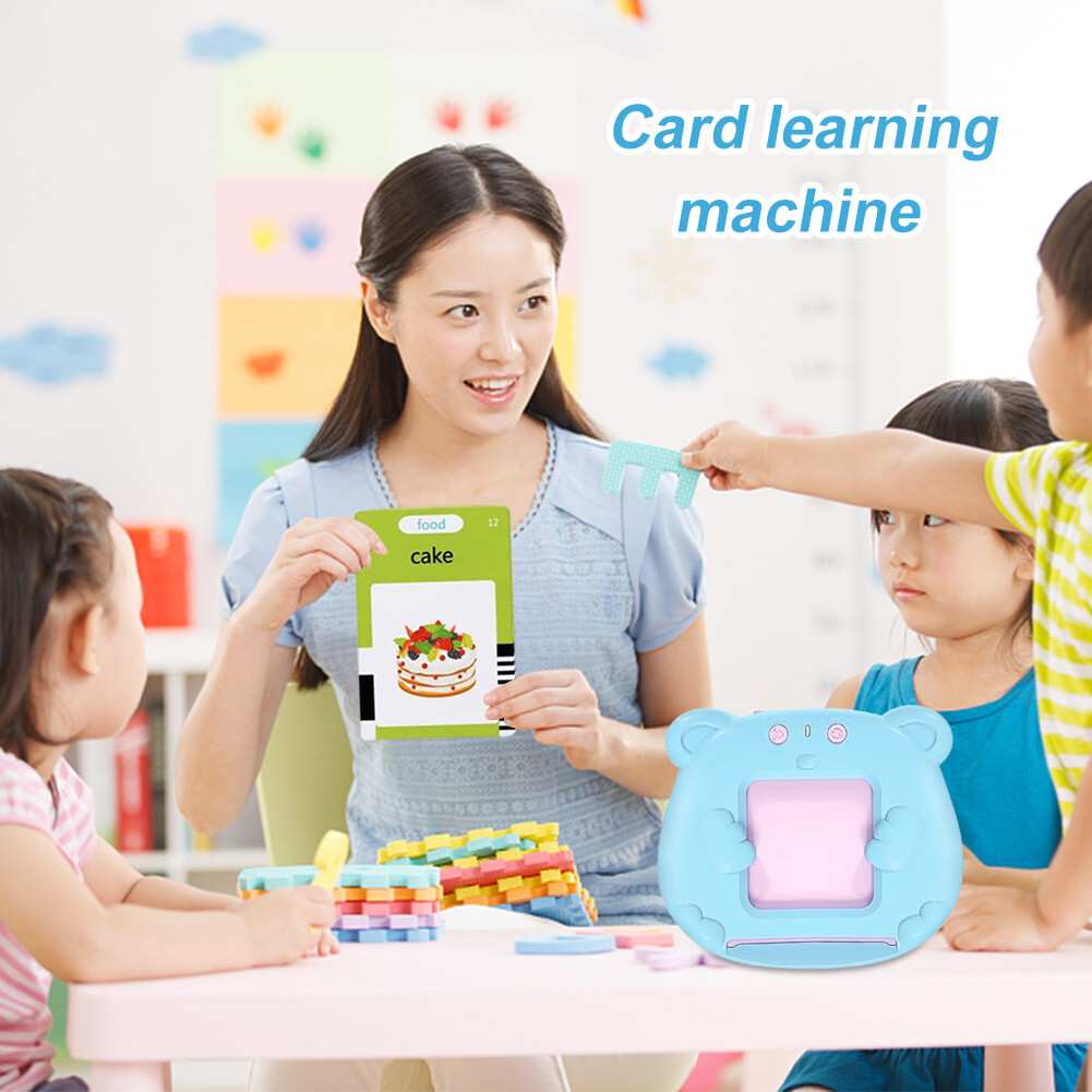 Strong Flash Card Audible Flash Cards Toys Strong Interactivity for Kids (224 Words Blue ...