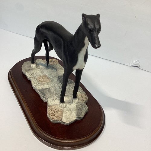 Best Of Breed Whipped By Naturecraft Greyhound Dog Figure Hand Painted England - Picture 2 of 11