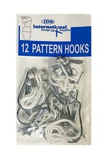 12 Pattern Hooks. Use to hang permanent patterns made from oaktag, manila paper