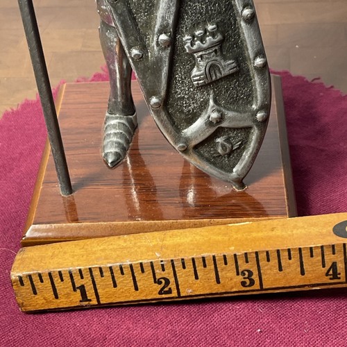 VINTAGE Medieval Knight Detailed Authentic Armor Toledo Made in Spain 10" Metal - Picture 19 of 24