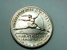 2023 PDS Maria Tallchief AWQ American Women 2 coin PD FROM MINT ROLL P D S