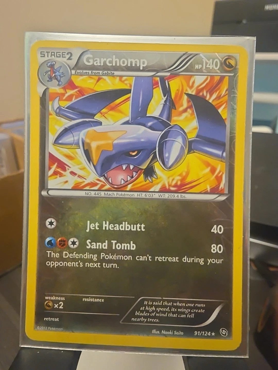 Garchomp 91/124 Rare BW Dragons Exalted Pokemon TCG LP