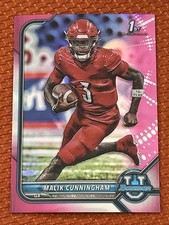 2021-22 Bowman University - Malik Cunningham #11 Chrome Prospects Pink Refractor