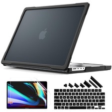 Stylish Shockproof MacBook Pro 14 Inch Case - Black with Enhanced Grip  Cooling