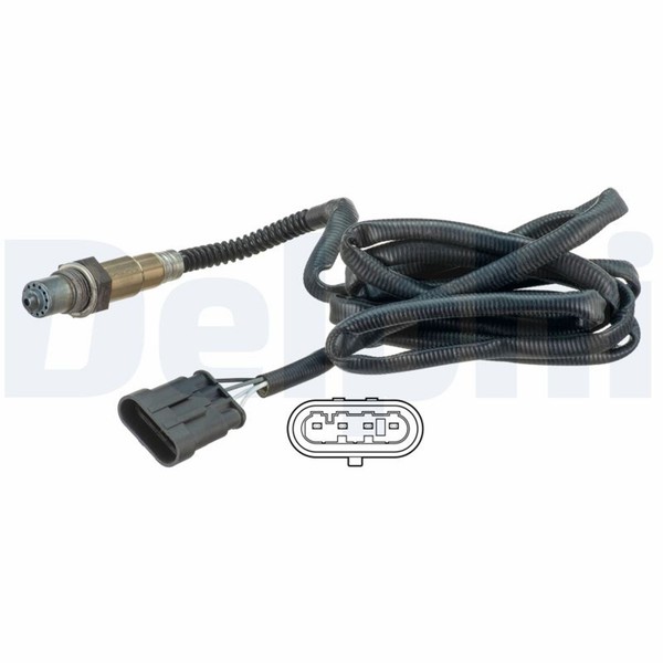 Delphi Lambdasonde Sensor Abgassteuerung ES20676-12B1 FüR Alfa 156 Sportwagon GT-image